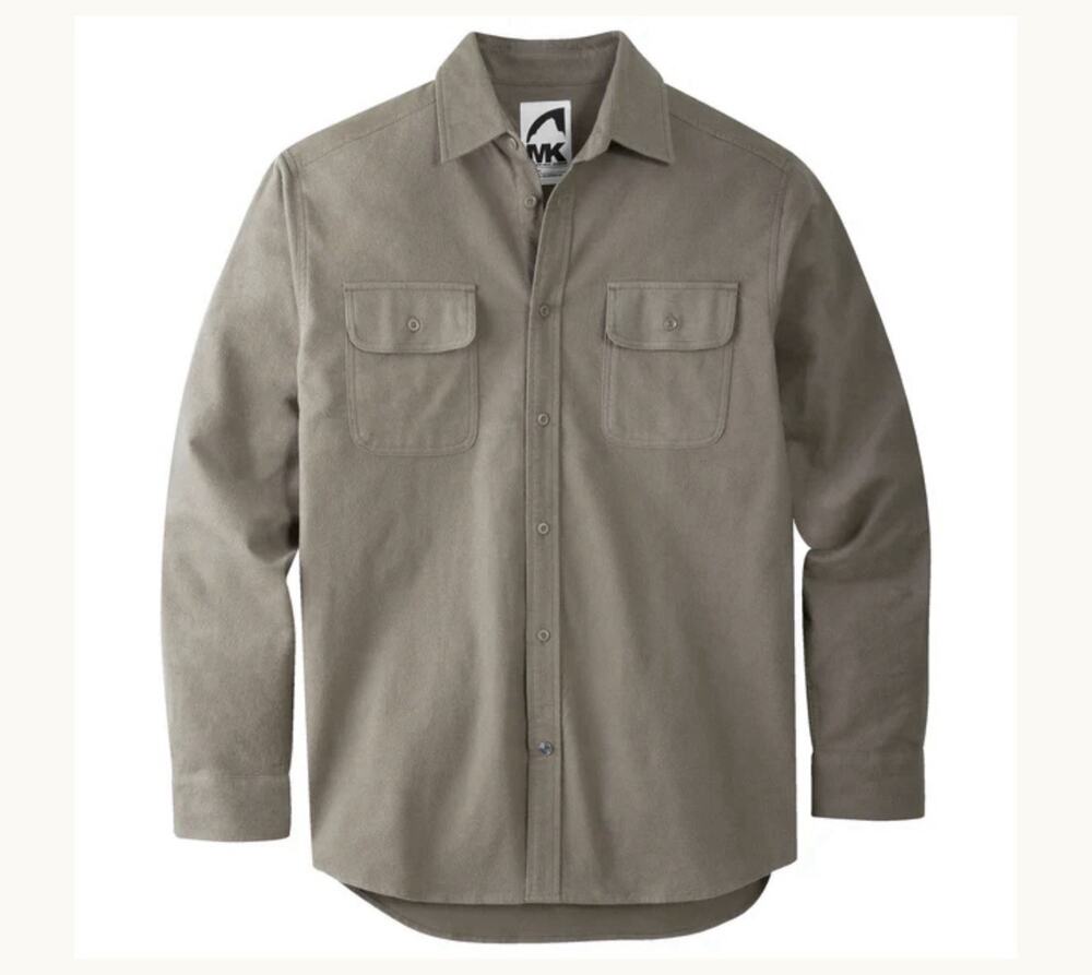 Mountain Khaki Men's Chamois Long Sleeve Shirt Sz XL Gorpcore Outdoor